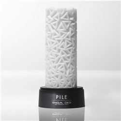 Белый 3D мастурбатор PILE