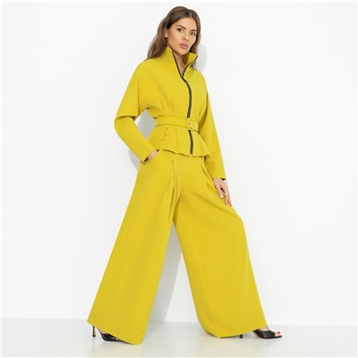 Брючный костюм дизайнерский, Так выглядит уверенность (милан, 2 в 1, с поясом)