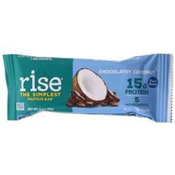 Rise Bar, THE SIMPLEST PROTEIN BAR, Chocolatey Coconut, 12 Bars, 2.1 oz (60 g) Each