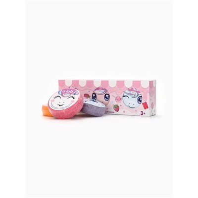 Бомбочки для ванны детские «Единороги», набор 3×100 г, ULAB