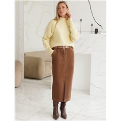 Юбка из эластичного микро-вельвета