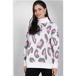 Джемпер Лоренсия (бело-розовый) Б12701-18
