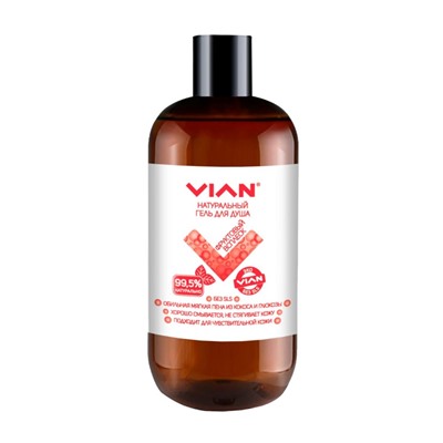 Гель для душа VIAN "ФРУКТОВЫЙ ВСПЛЕСК", 300 г