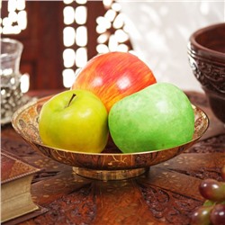 Блюдо «Весенняя капель», 19.5×19.5×5 см, латунь, цветная эмаль