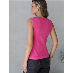 Топ из премиального хлопка с эластаном