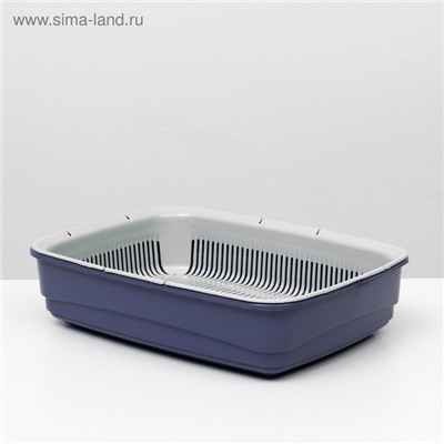 Лоток большой с сеткой Atlantis «Стандарт», 42×31×10 см, фиолетовый