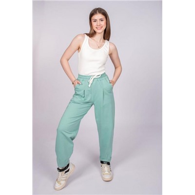 Брюки женские 119927 (Пыльная мята)