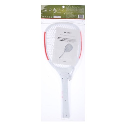 Мухобойка электрическая Rexant 70-0420, фонарик, аккумулятор
