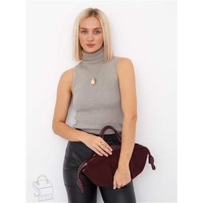 Сумка женская кожаная 99071-1NN wine red  Natale Navetta