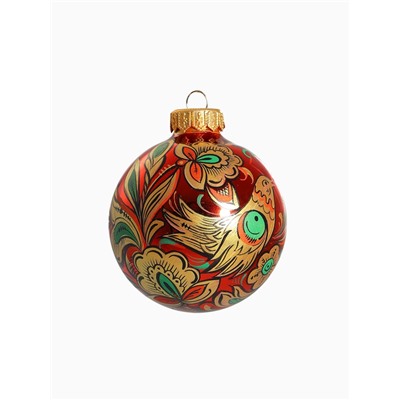 Набор из 4-х ёлочных шаров d=8 см «Соцветие чудес»