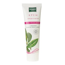 Domix Green Крем для рук и ногтей с кератином и маслом чайного дерева и серебром, 100 мл 1403