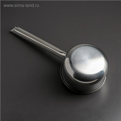 УЦЕНКА Ковш из нержавеющей стали, 1.1 л, 39×14.5×8 см, металлическая ручка