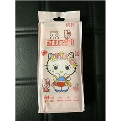 Компактные мини влажные салфетки для рук и лица  младенцев и детей, 8 пачек