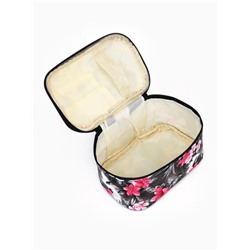 Косметичка на молнии, с ручкой, цвет чёрный