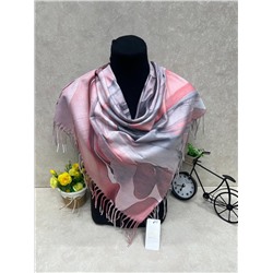 Палантин в клетку из кашемира, мультицвет