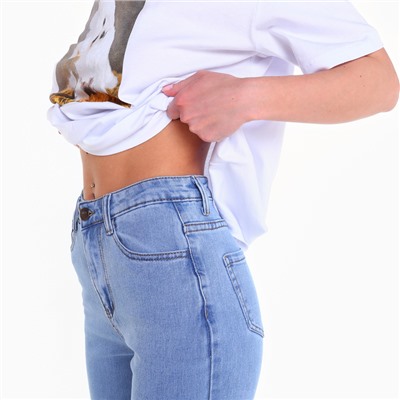 Джинсы женские, цвет серо-голубой, размер 42 (25)