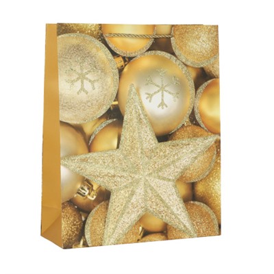 Пакет подарочный 31х40х12 / 111-1L /уп 12/360/ микс Новый год