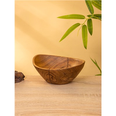 УЦЕНКА Тарелка 20×18×8 см, тиковое дерево