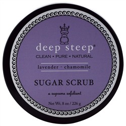 Deep Steep, Сахарный скраб, лаванда и ромашка, 8 унций (226 г)