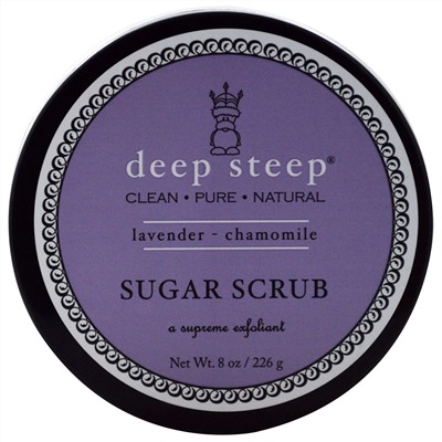 Deep Steep, Сахарный скраб, лаванда и ромашка, 8 унций (226 г)