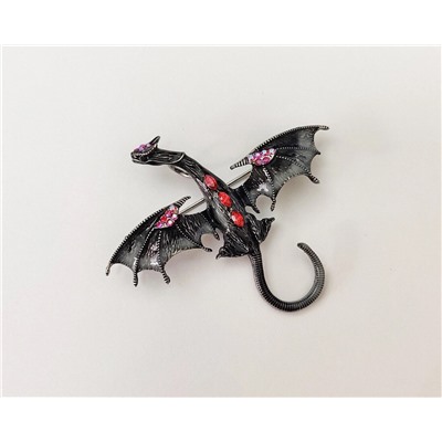 Брошь-кулон Летающий Дракон