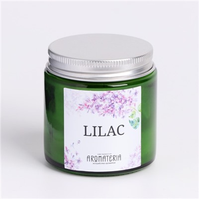 Ароматическая свеча в банке из соевого воска Spring Flowers. Lilac, 25 ч, 120 мл, сирень