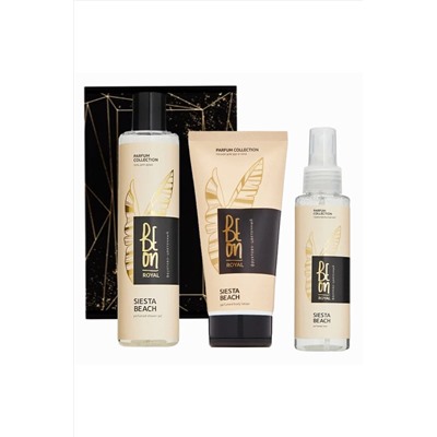 BeOn Подарочный набор для ухода за телом №32 (гель для душа, спрей-мист, лосьон) / Royal Siesta Beach, 260 мл, 105 мл, 200 мл KRISTALLER, 1213161