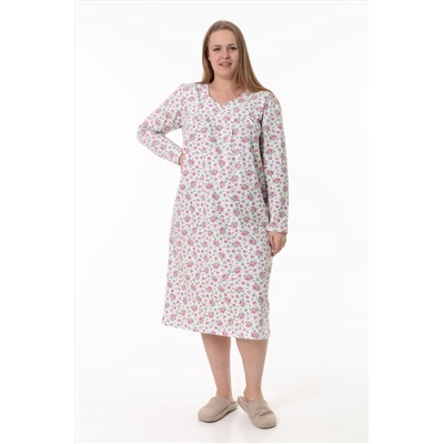 Сорочка с начесом длинный рукав М30061бр