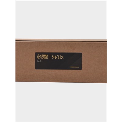 Поручень для ванны Stölz, 30×5×7 см, нержавеющая сталь, чёрный