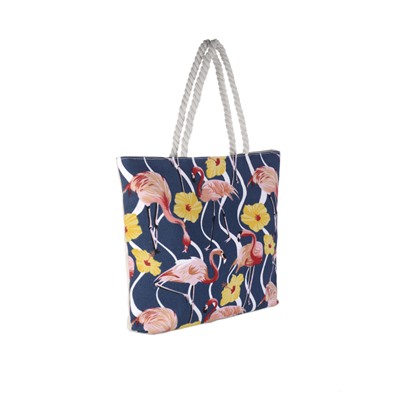 Сумка пляжная на молнии 43х45х8 см / JN001 /уп 1/