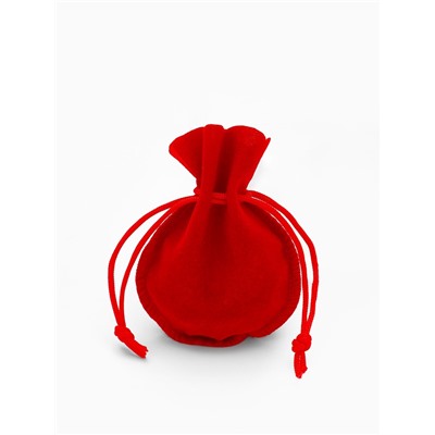 Мешочек бархатный, 7×9 см, красный