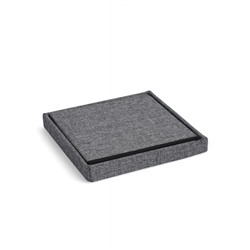 Пуф – короб складной «Клик Мебель», с ящиком, 300×300×300 мм, рогожка, цвет серый