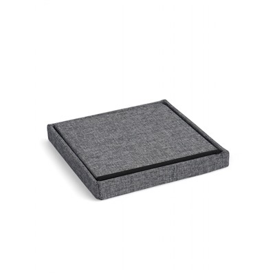 Пуф – короб складной «Клик Мебель», с ящиком, 300×300×300 мм, рогожка, цвет серый