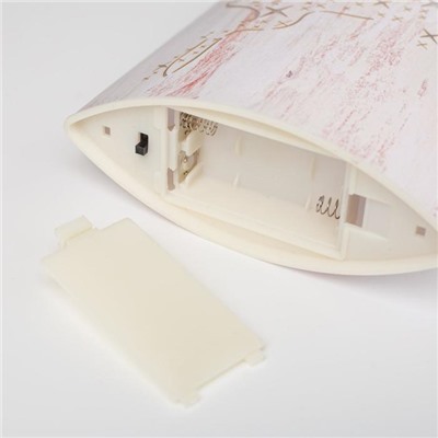 Светодиодная фигура «Олень» 13×16×5 см, картон, батарейка ААх2 (не в комплекте), свечение тёплое белое