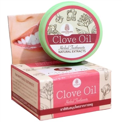 Coco Blues Травяная зубная паста гвоздика и ментол / Clove Oil Herbal Toothpaste, 30 г 21475
