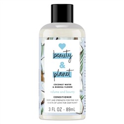 Love Beauty and Planet, Volume and Bounty Conditioner, Coconut Water & Mimosa Flower, 3 fl oz (89 ml)