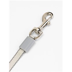 Рулетка - поводок для собак, лента 3 метра, белая/зелёная