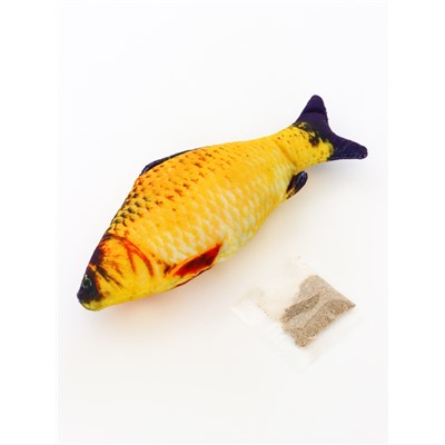 Игрушка «Рыба моей мечты!» с кошачьей мятой, карась, 20 см