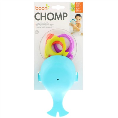Boon, Chomp, игрушка для ванны «Голодный кит», для детей от 1 года