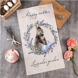 Полотенце Этель «Лавандовый сад» 40×73 см, 100% хлопок, саржа 190 г/м²