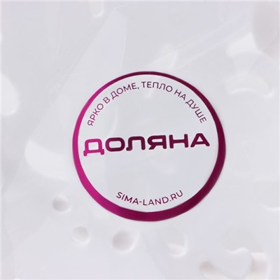 Блюдо для торта и пирожных 2-х ярусное Доляна «Кружево», d=22.5 см, 37×22.5×19.5 см, белое