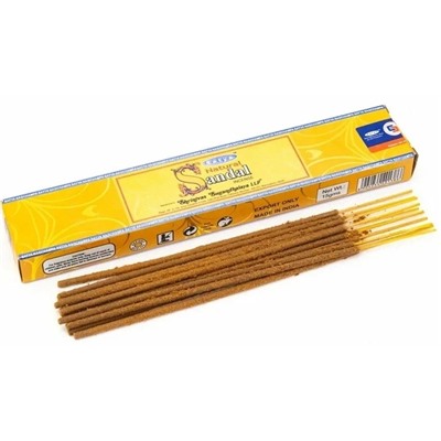 SATYA Ароматические палочки Natural Sandal 15 г х 12 уп.