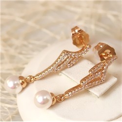 Серьги-гвоздики позолота H01-7000