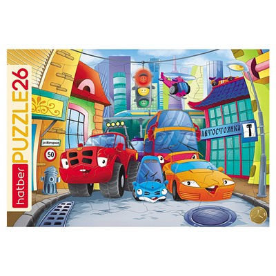 Пазлы 26 "Светофор" в рамке