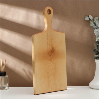 Доска разделочная с ручкой Adelica, 40×19×2.2 см, покрыта маслом, цельная берёза