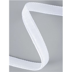 Лента бархатная, 6 мм, 18±1 м, белая №01