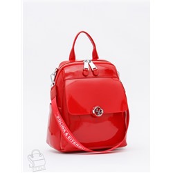 Рюкзак женский кожаный 21023-8 red  Polina&Eiterou