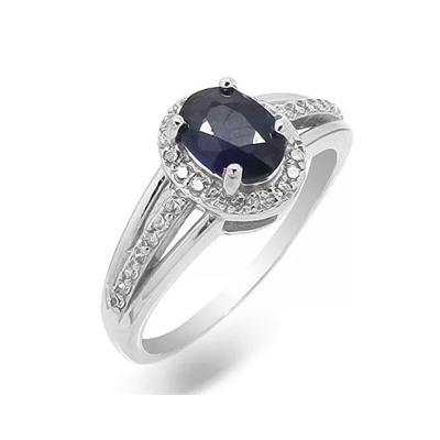 Кольцо из серебра сапфир, SL-RIC35