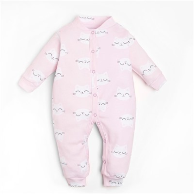 Комбинезон Крошка Я «Киса», рост 86-92 см, цвет розовый