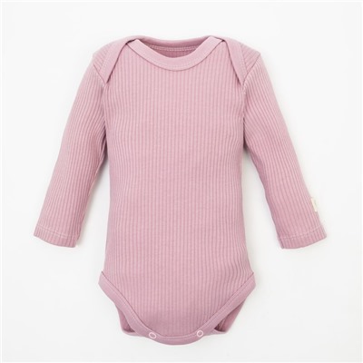 Боди с длинным рукавом «Крошка Я» BASIC LINE, рост 68-74 см, розовое